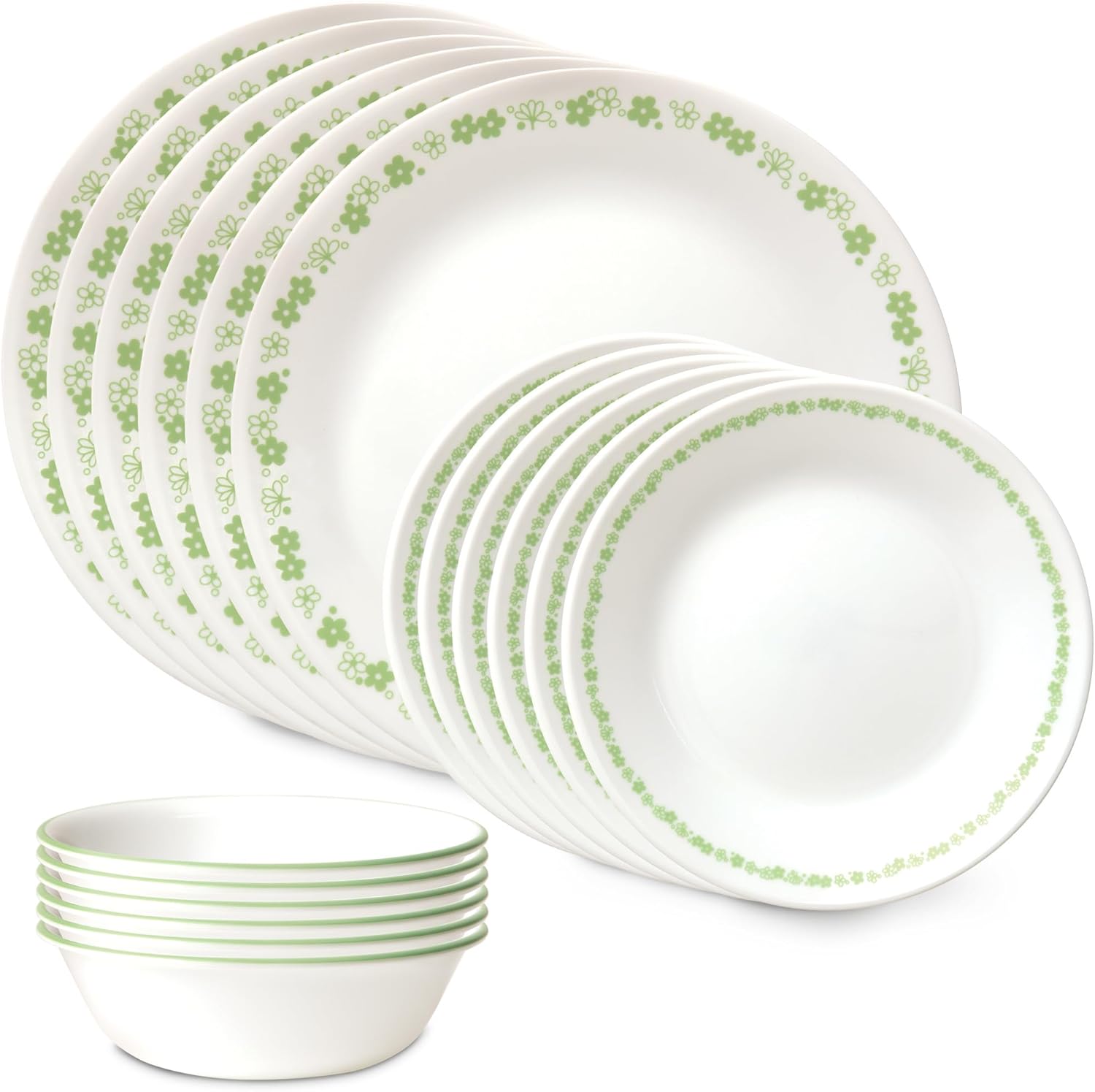 Corelle Vitrelle 18-Piece Service for 6 Dinnerware Set