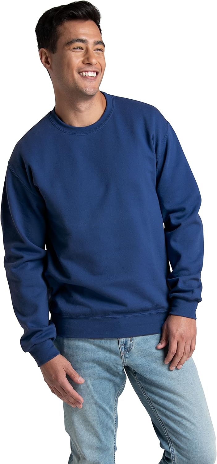Fruit of the Loom Men's Eversoft Fleece Crewneck Sweatshirts