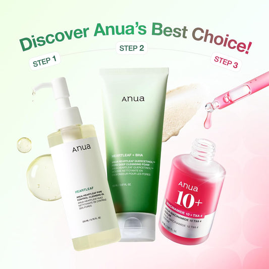 Anua 3-Step Glass Skin Beginner Set Korean Skincare