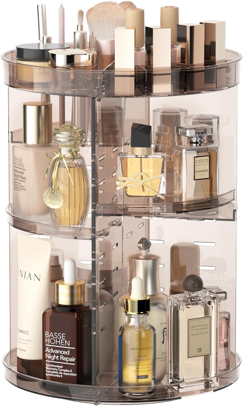 Rotating 8-Layer Makeup Organizer – Skincare