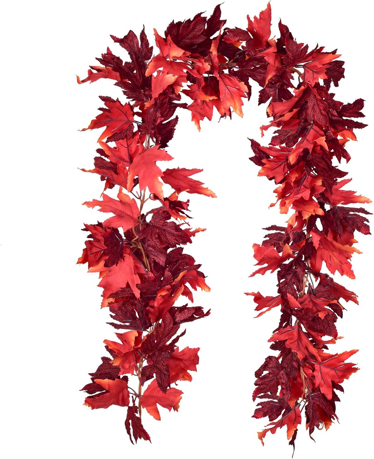 DearHouse 2 Pack Fall Garland Maple Leaf