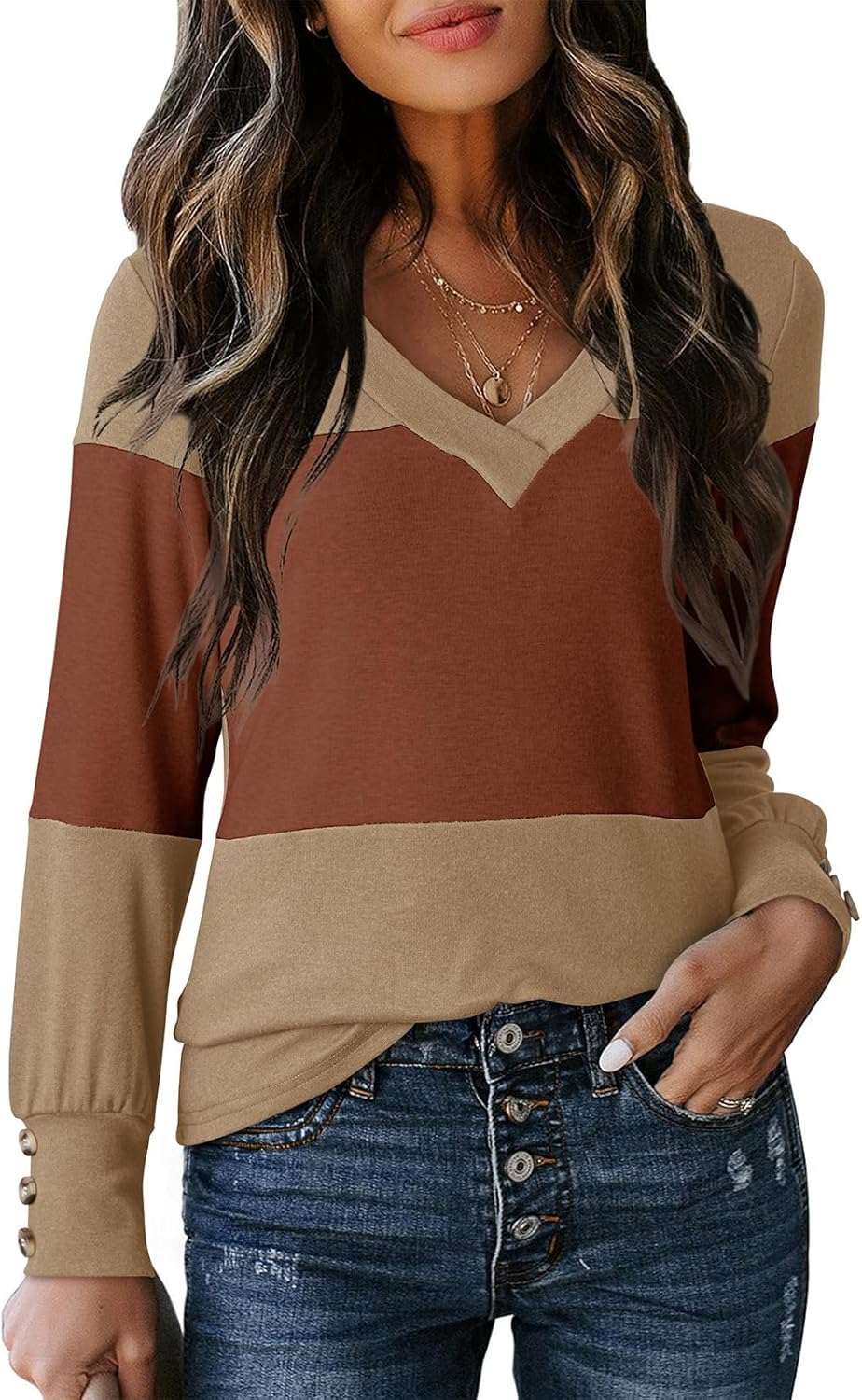 Dokotoo Long Sleeve Shirts for Women Fall Outfits