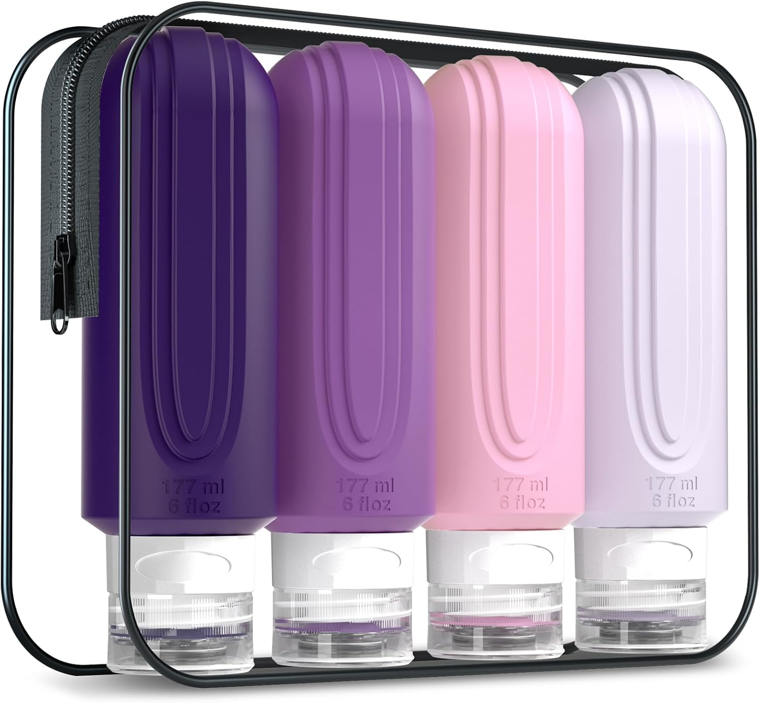 TSA Approved 3oz Leak-Proof Travel Bottles