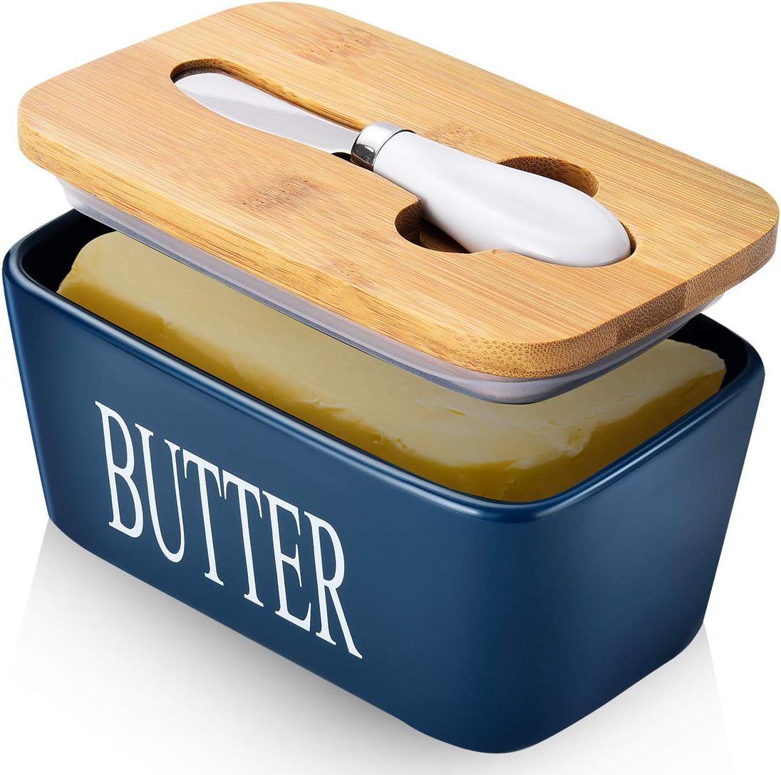 Butter Dish with Lid Large Butter Dish for Countertop