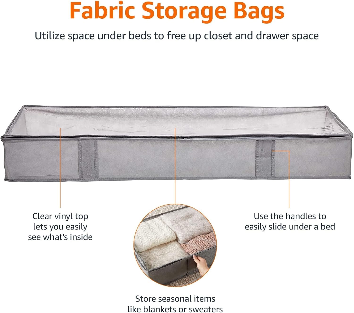 Amazon Basics Under Bed Storage Bags