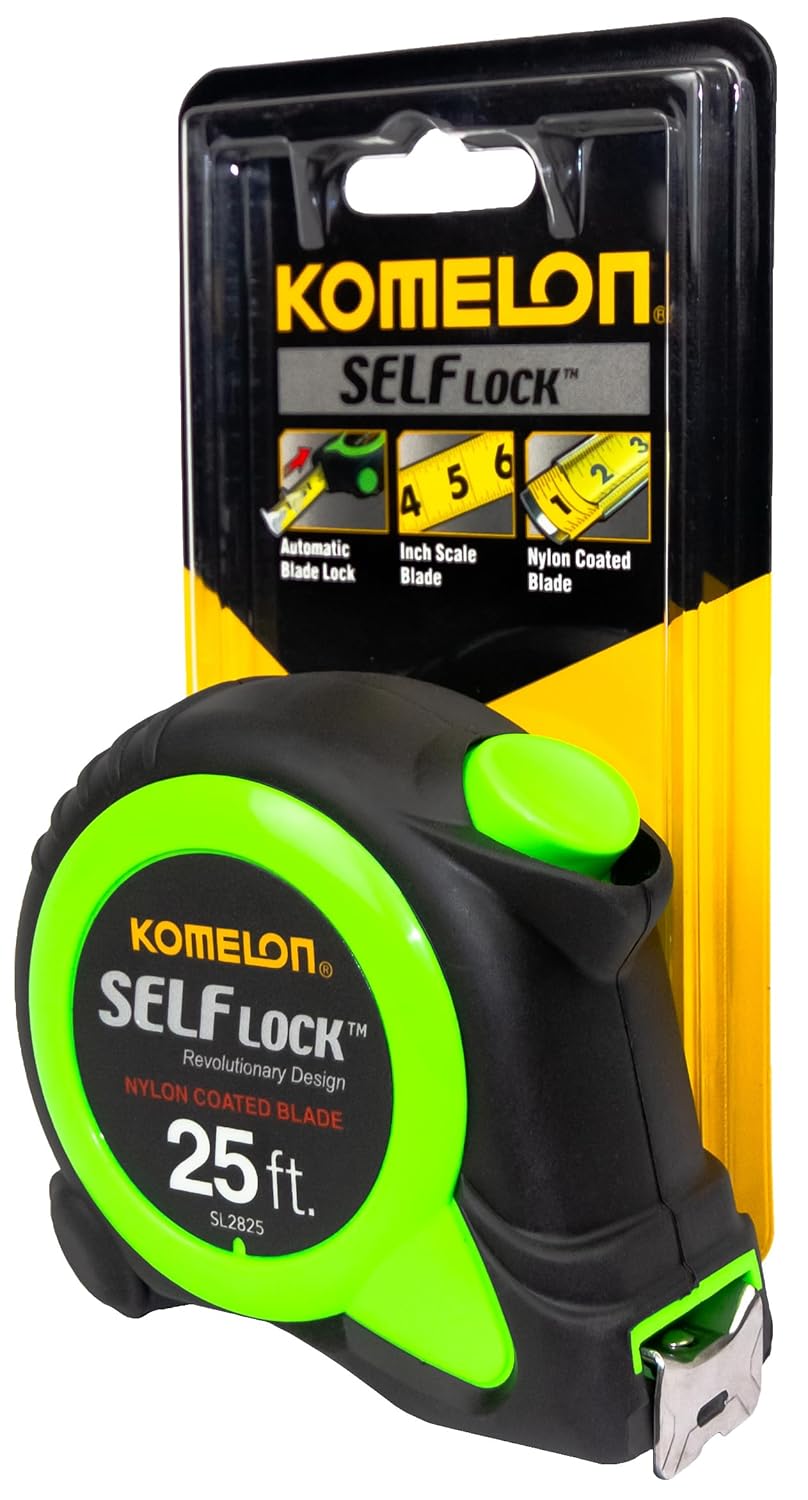 Komelon SL2825 Self Lock 25-Foot Power Tape