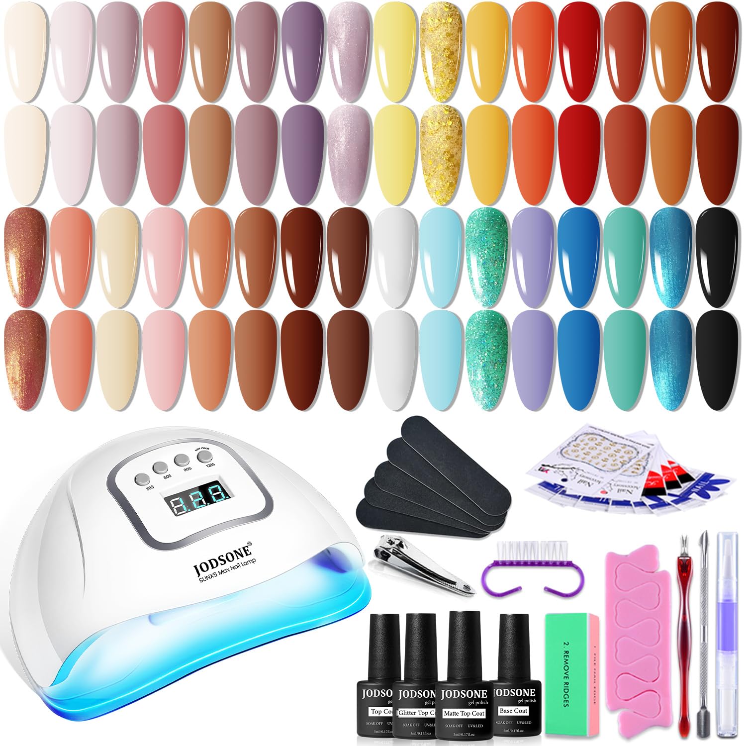 JODSONE Gel Nail Polish Kit with UV Light