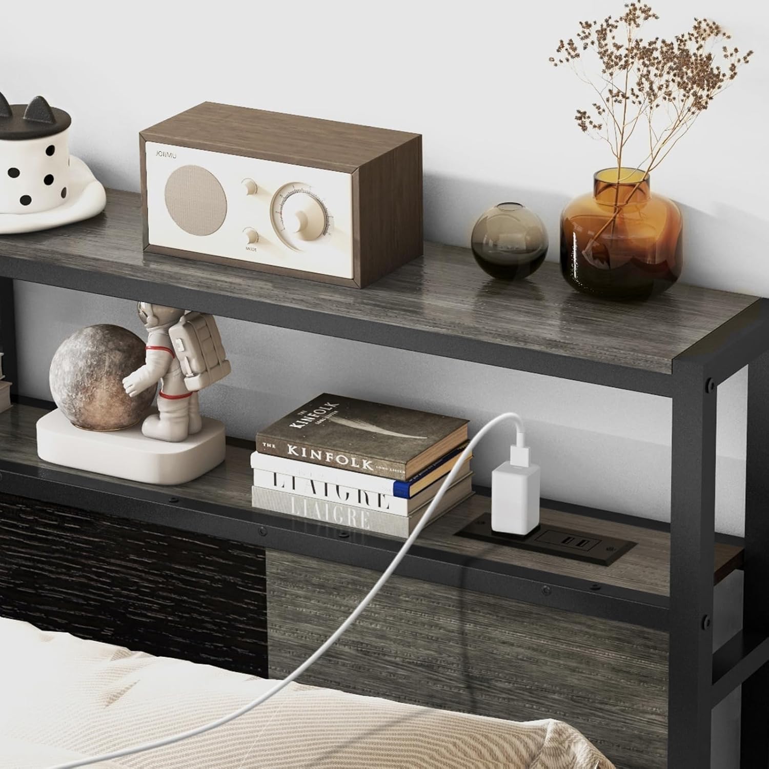 Livofloral Headboard Full Size with Charging Station