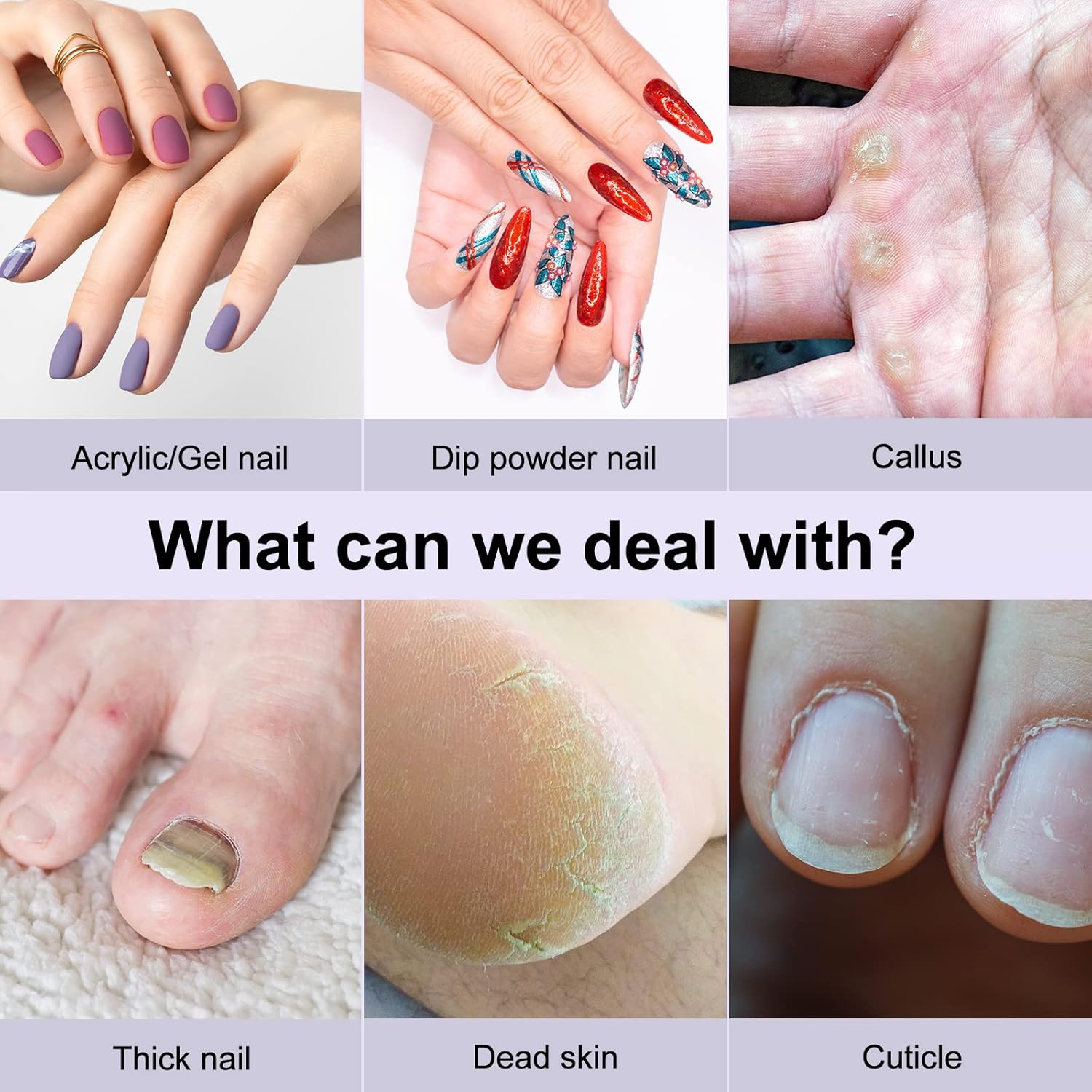 COSLUS Cordless Nail Drill Electric File Pedicure Nail Set