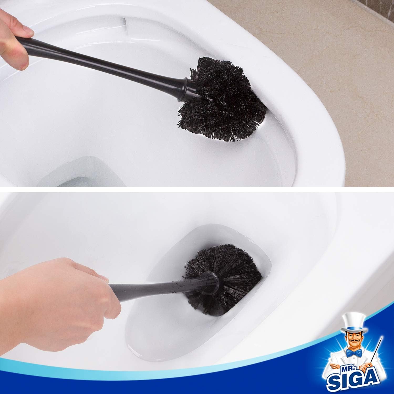 MR.SIGA Toilet Plunger and Bowl Brush Combo