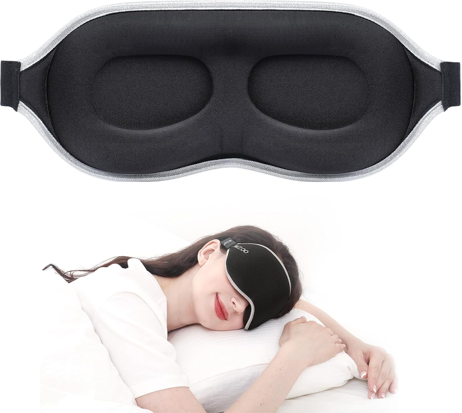 MZOO 3D Sleep Eye Mask Travel Blindfold
