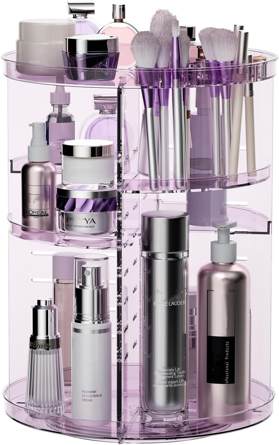 Rotating 8-Layer Makeup Organizer – Skincare