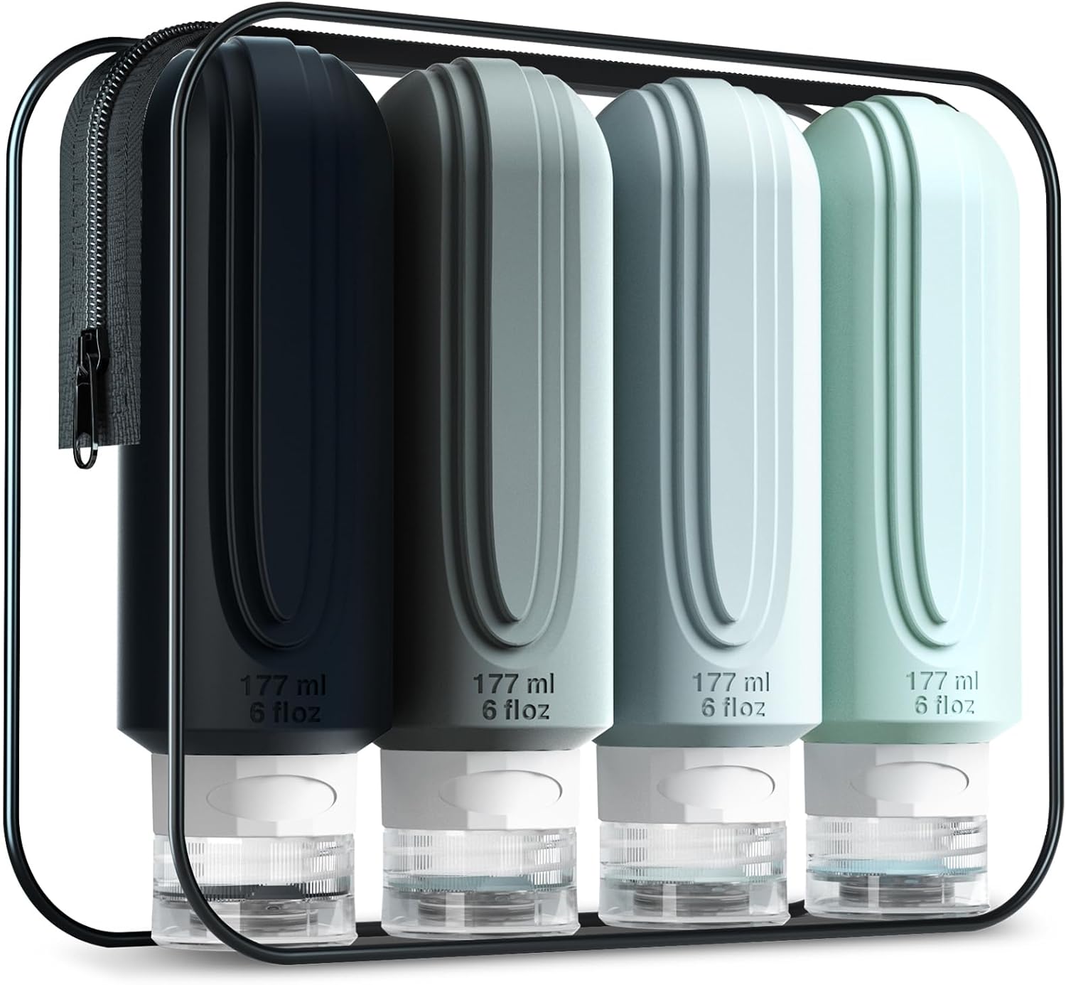TSA Approved 3oz Leak-Proof Travel Bottles