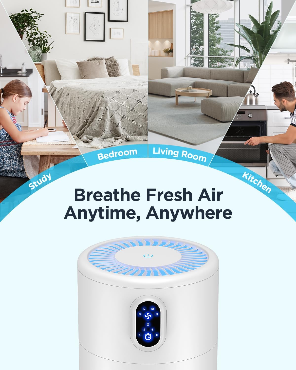 MOOKA Air Purifier for Large Rooms