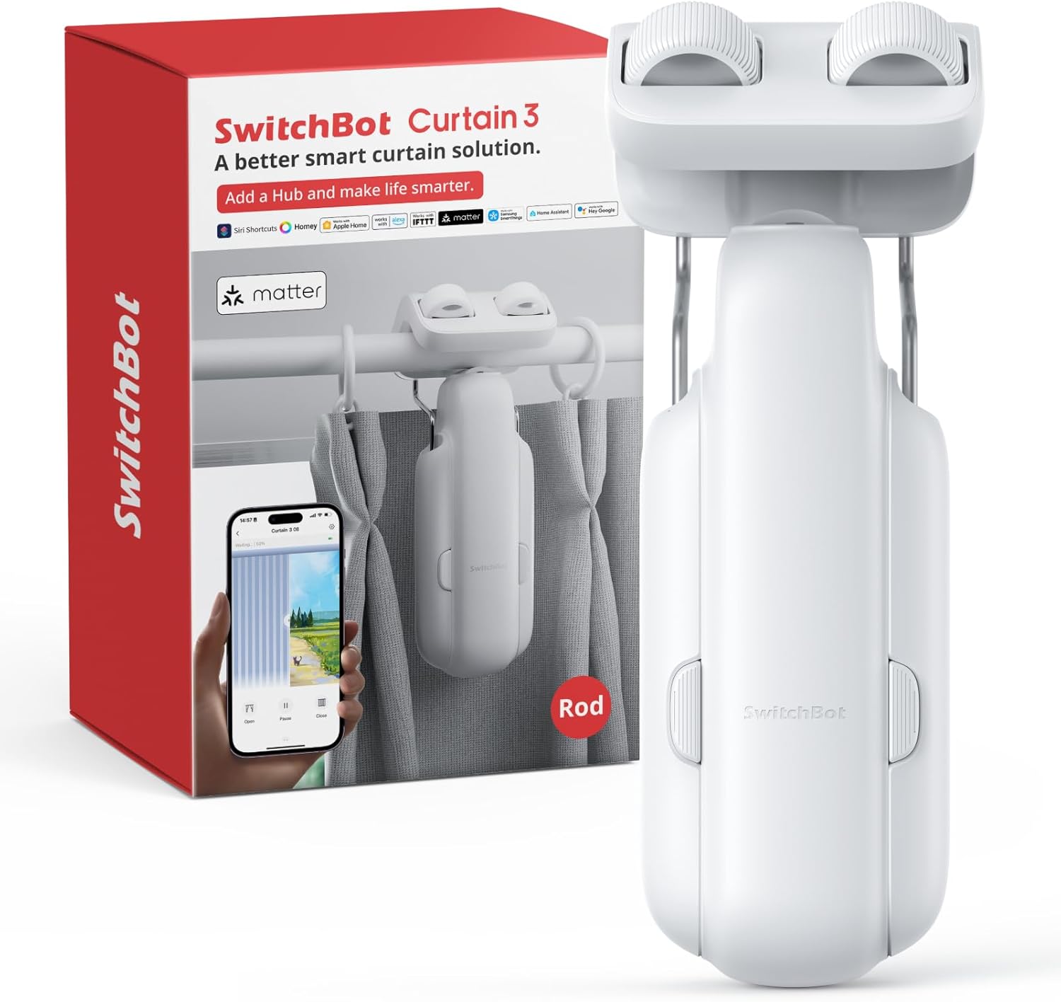 SwitchBot Automatic Curtain Opener Bluetooth Remote