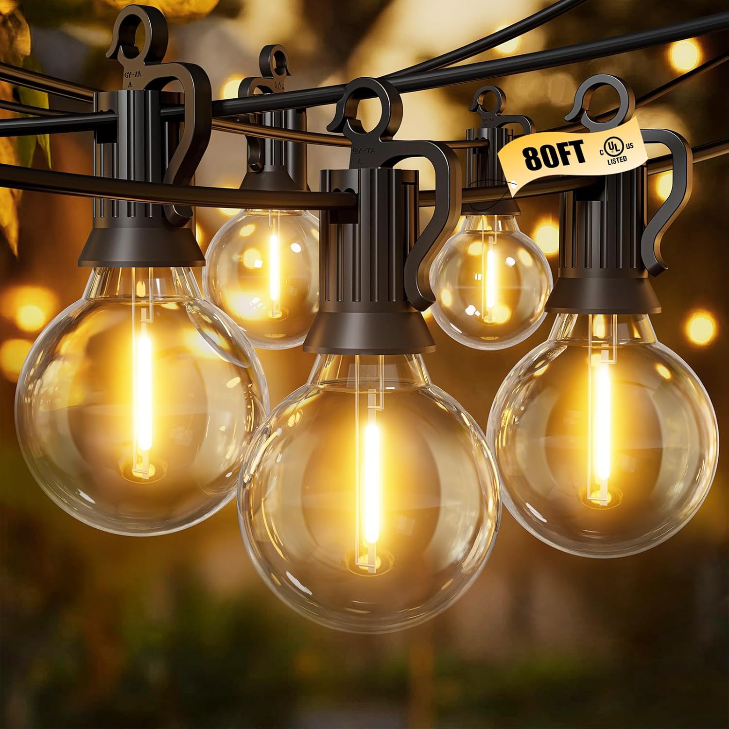Brightown 50FT Outdoor String Lights