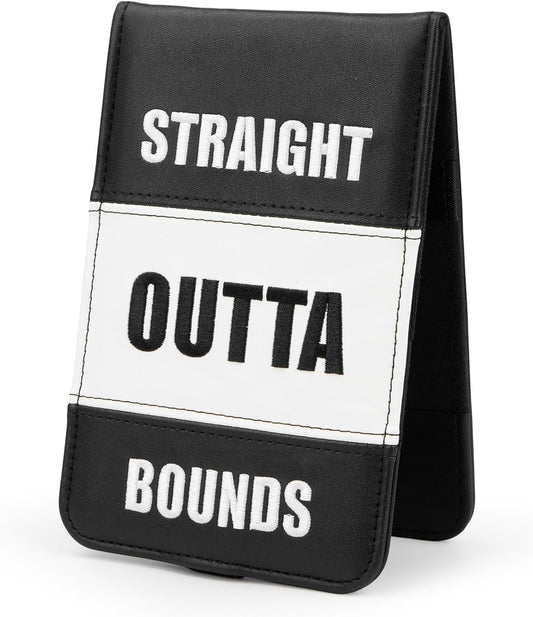 Leather Golf Scorecard Holder Cover Universal Fit