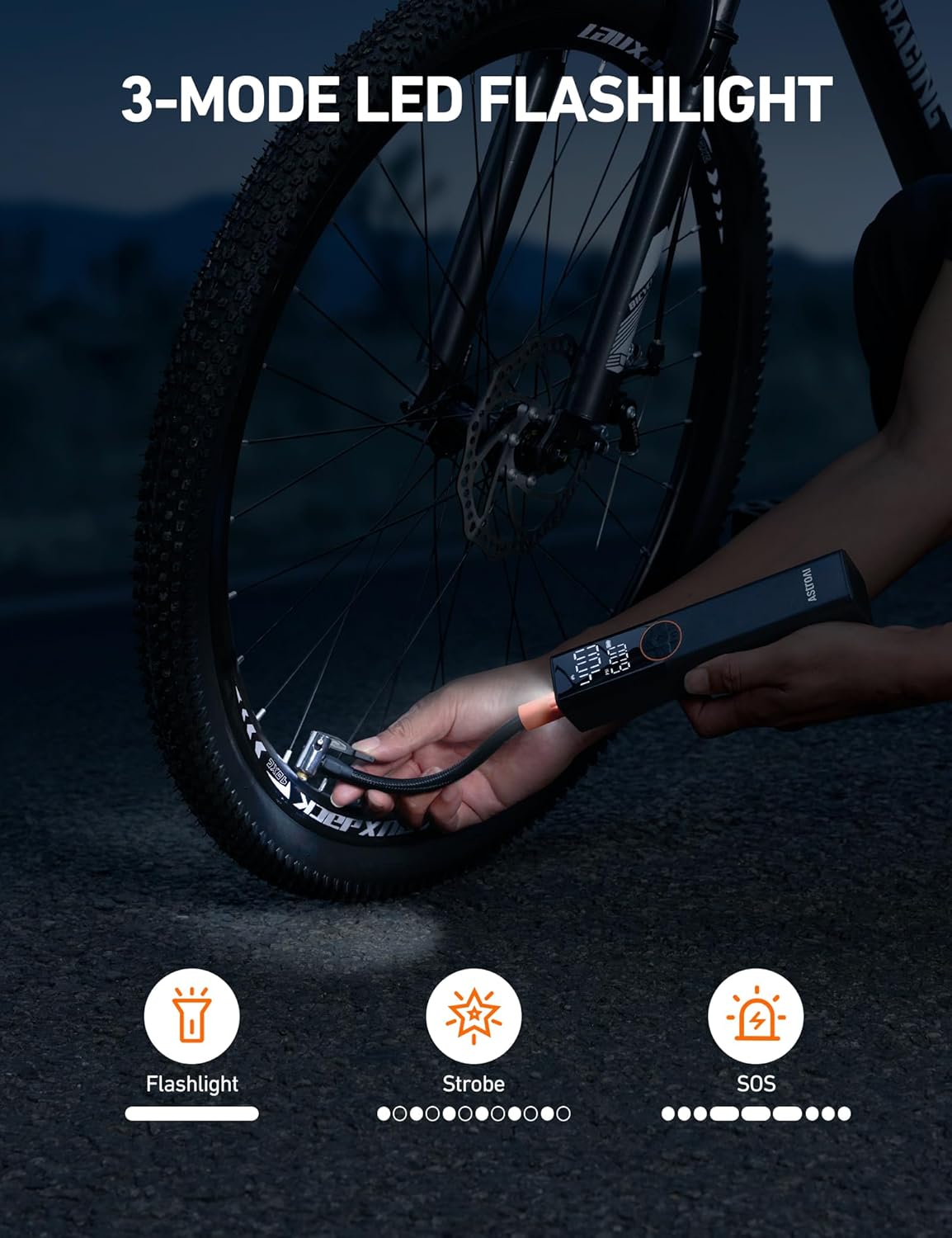 AstroAI L8 Portable Bike Pump Bicycle Tire Inflator