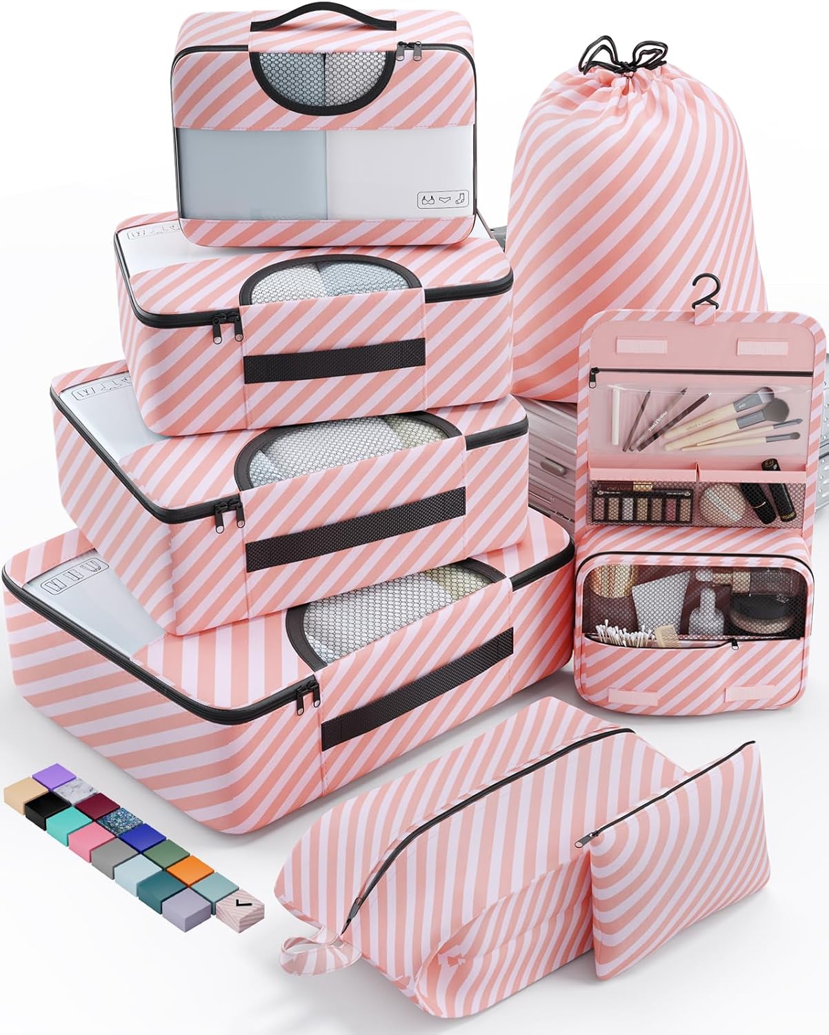 Veken Packing Cubes Set, Travel Luggage Organizers