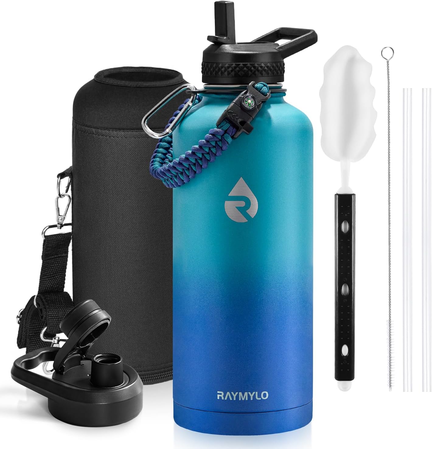 64oz Insulated Water Bottle Stainless Steel