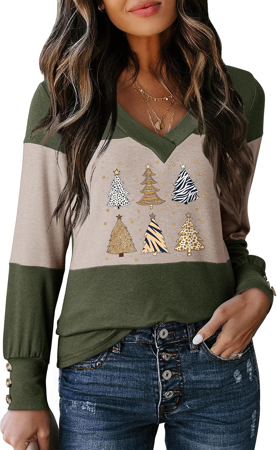 Dokotoo Long Sleeve Shirts for Women Fall Outfits