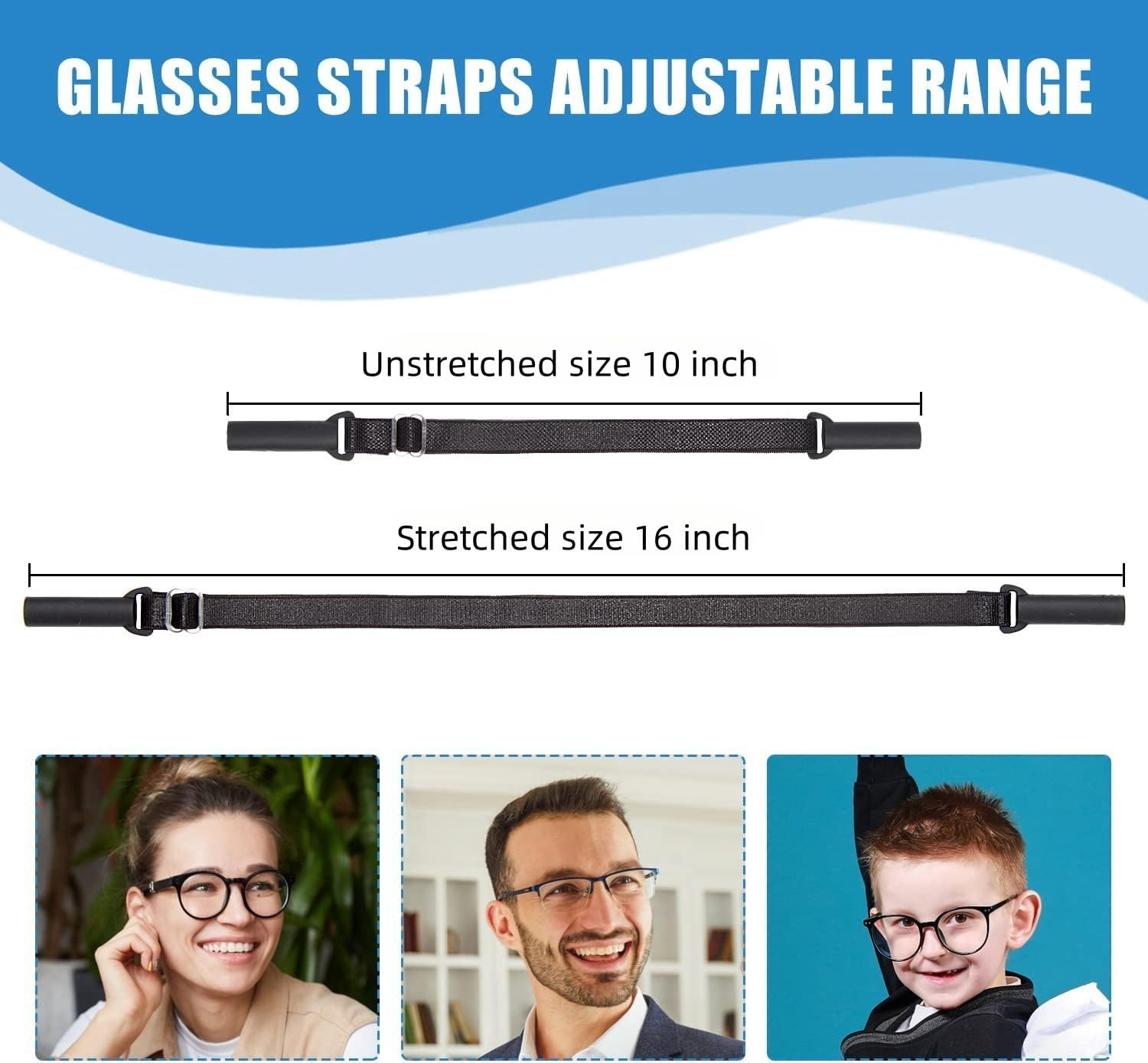 Adjustable Glasses Straps No Tail Eyewear Retainer for Men