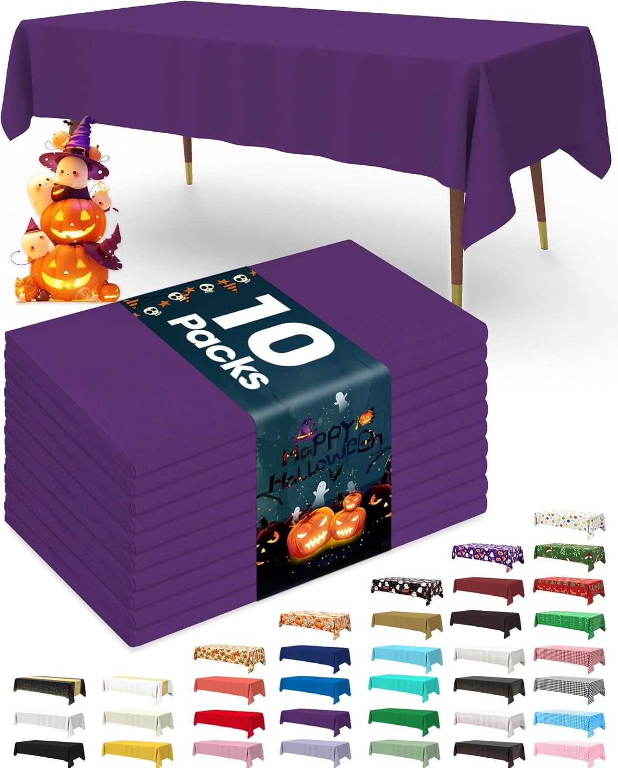 Pureegg Disposable Plastic Tablecloths