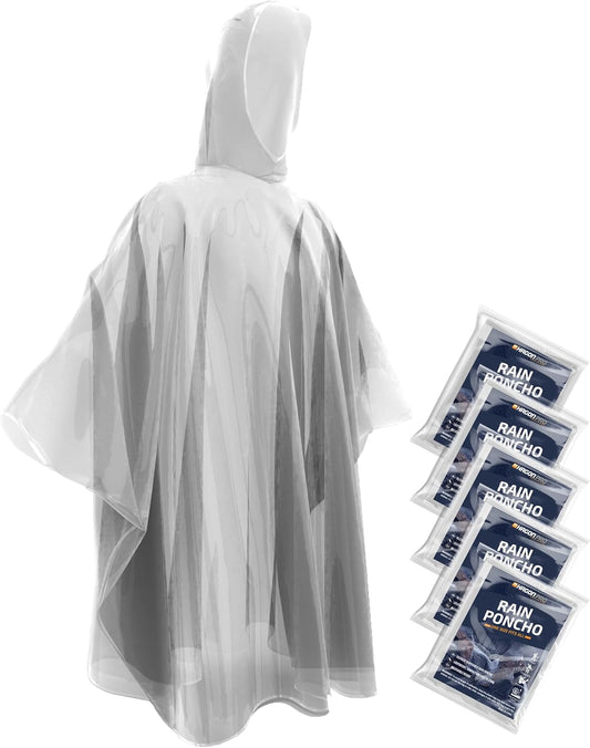Hagon PRO Disposable Rain Ponchos for Adults
