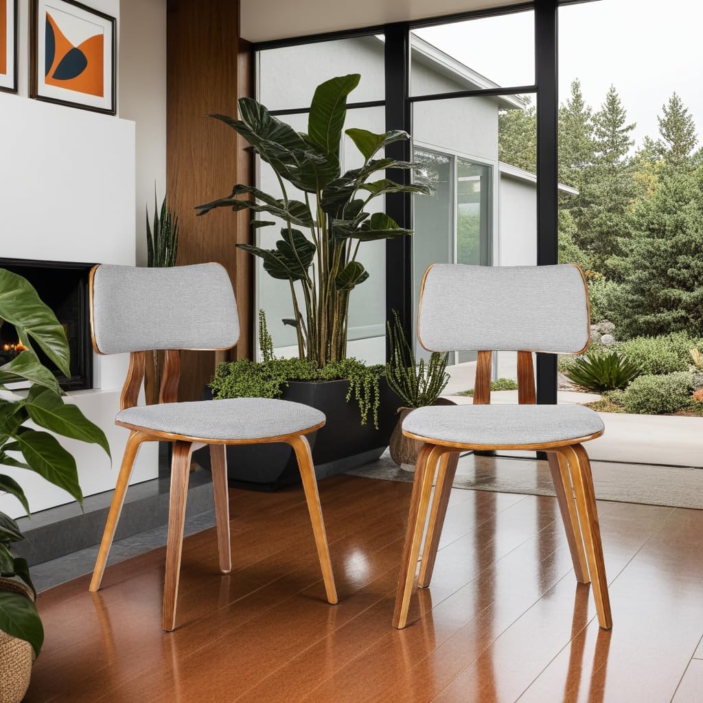 Armen Living Jaguar Mid Century Modern Dining Accent Chair