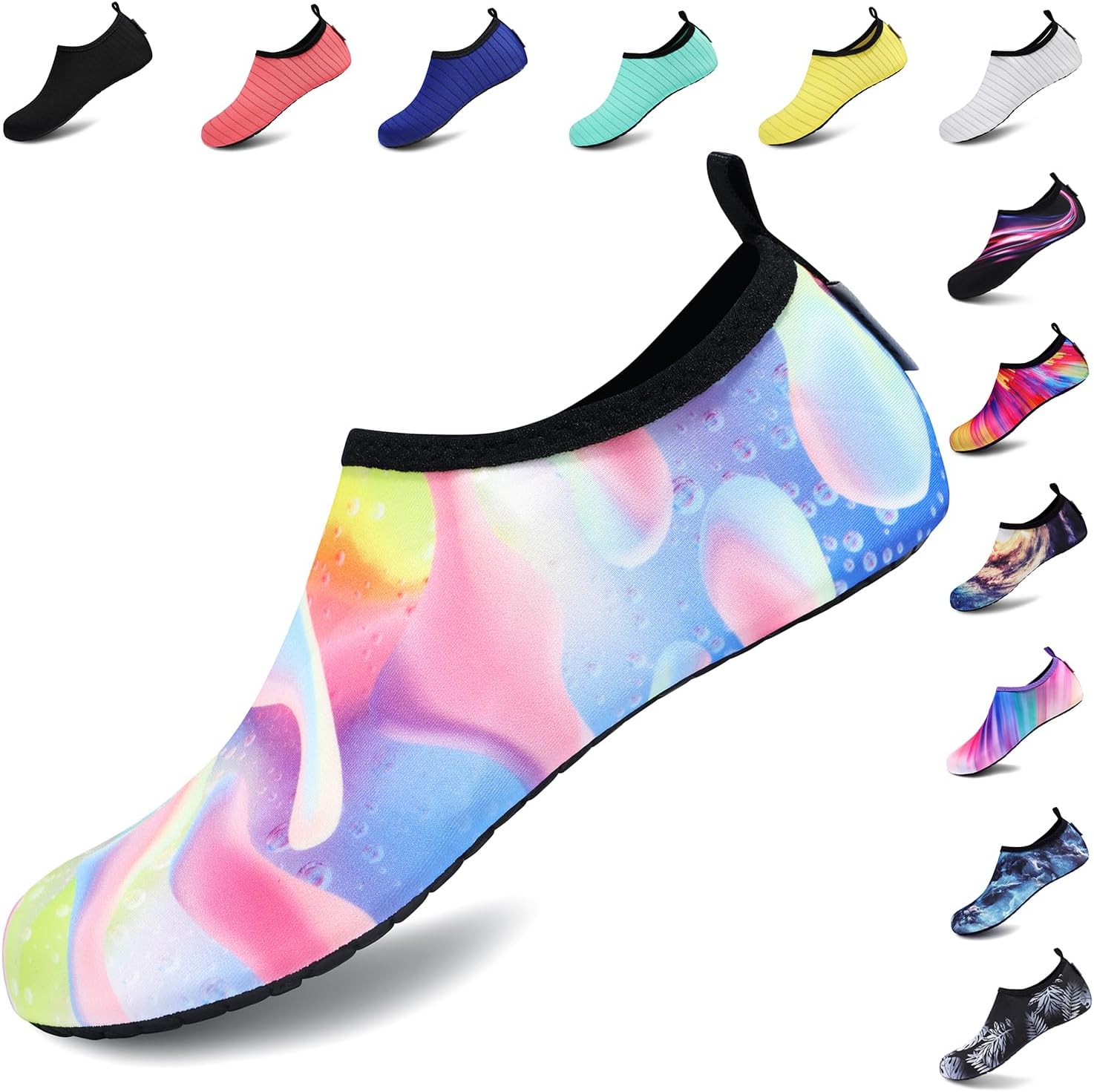 VIFUUR Water Shoes – Barefoot Quick-Dry Aqua Socks