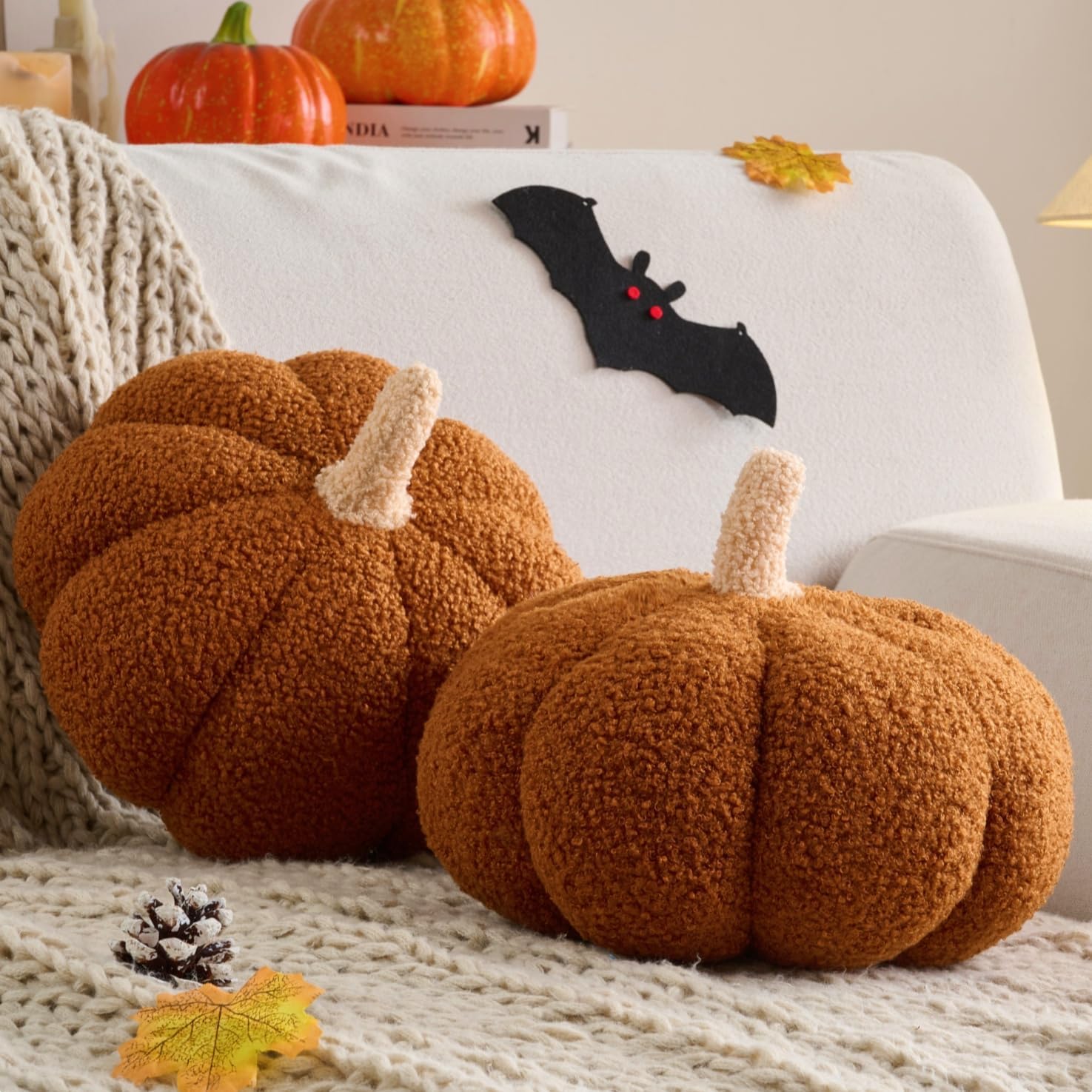 Fall Decor Pumpkin Pillow Halloween Pumpkin Shaped
