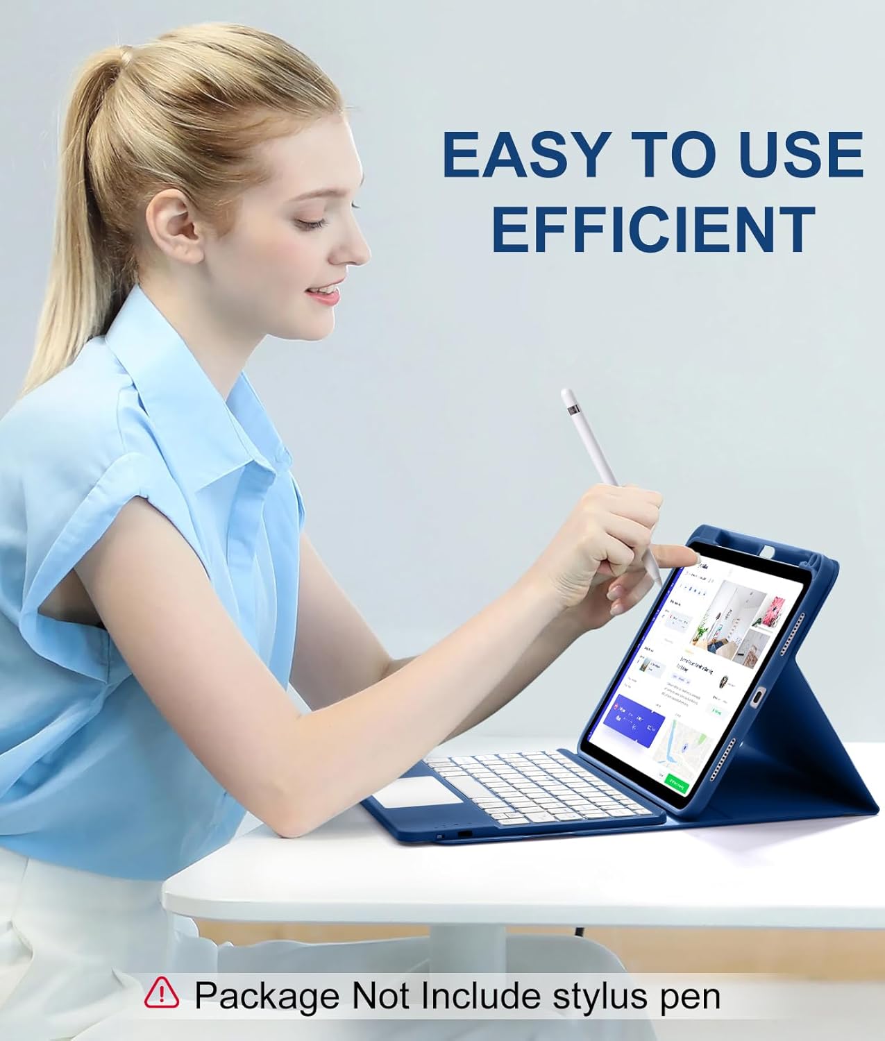 Harvopu Compatible for iPad 11th 10th Generation Case with Keyboard