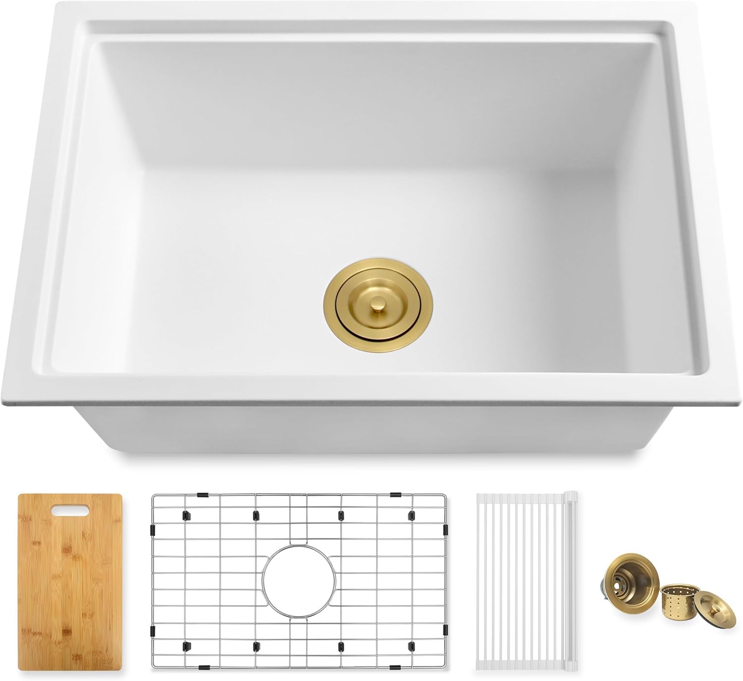 Quartz Composite Workstation Sink with Accessories