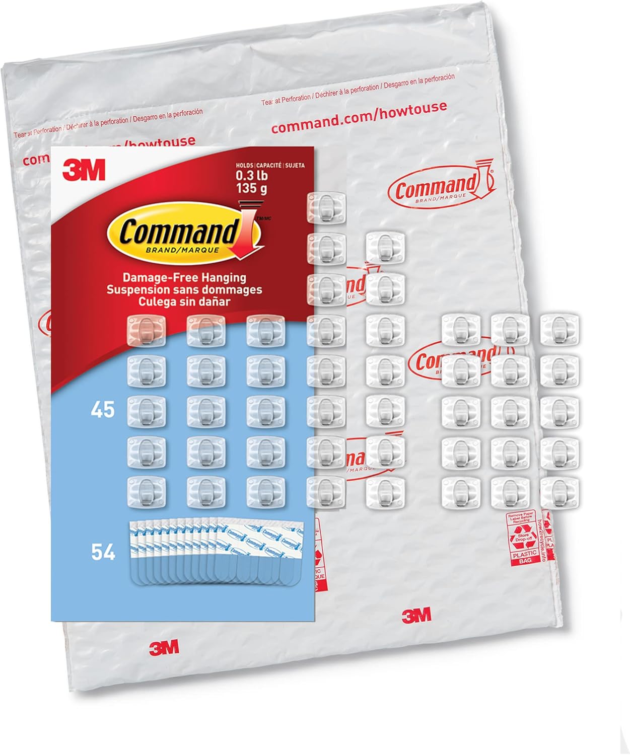 Command Indoor Mini Light Clips with Strips