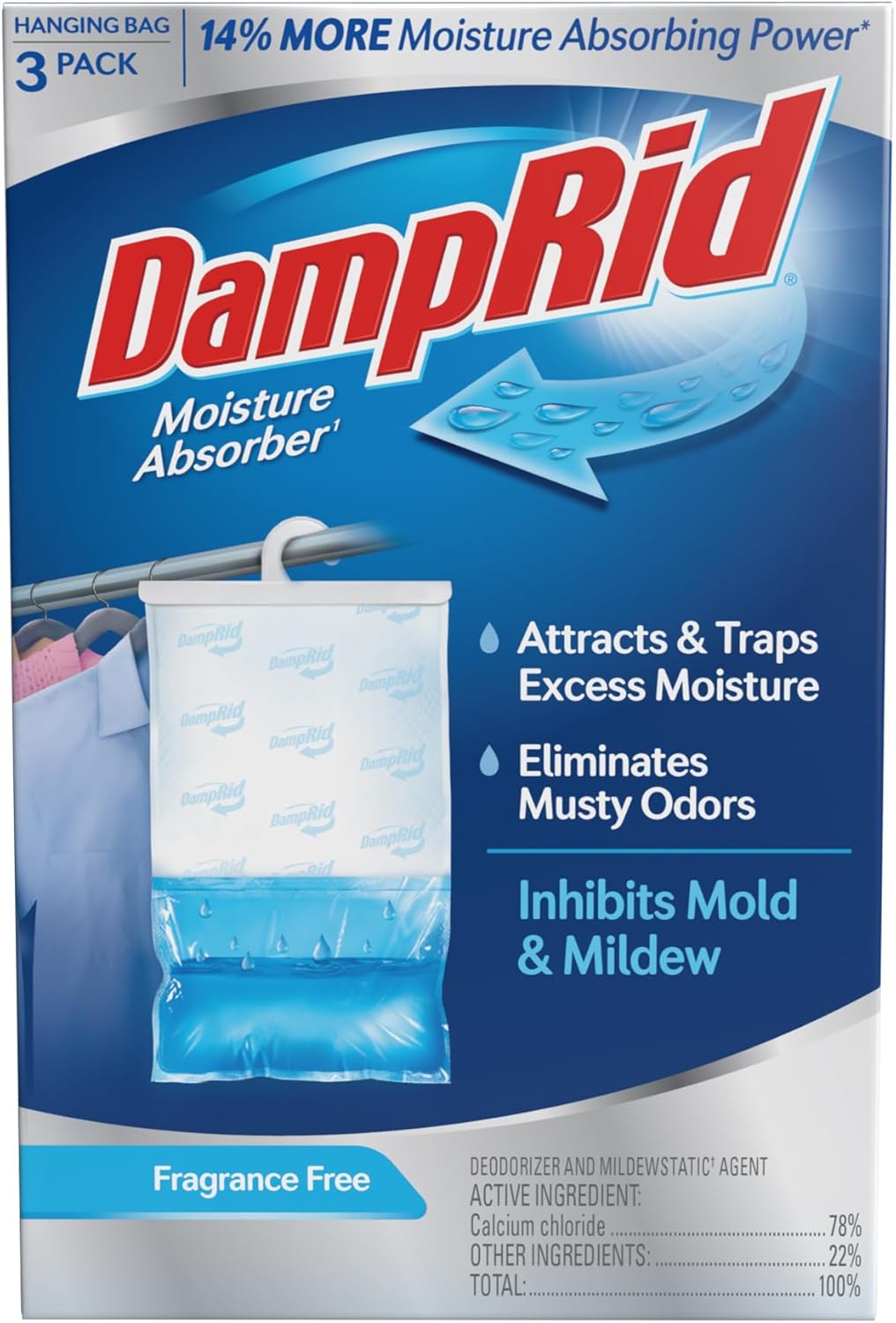 DampRid Hanging Moisture Absorber 3-Pack