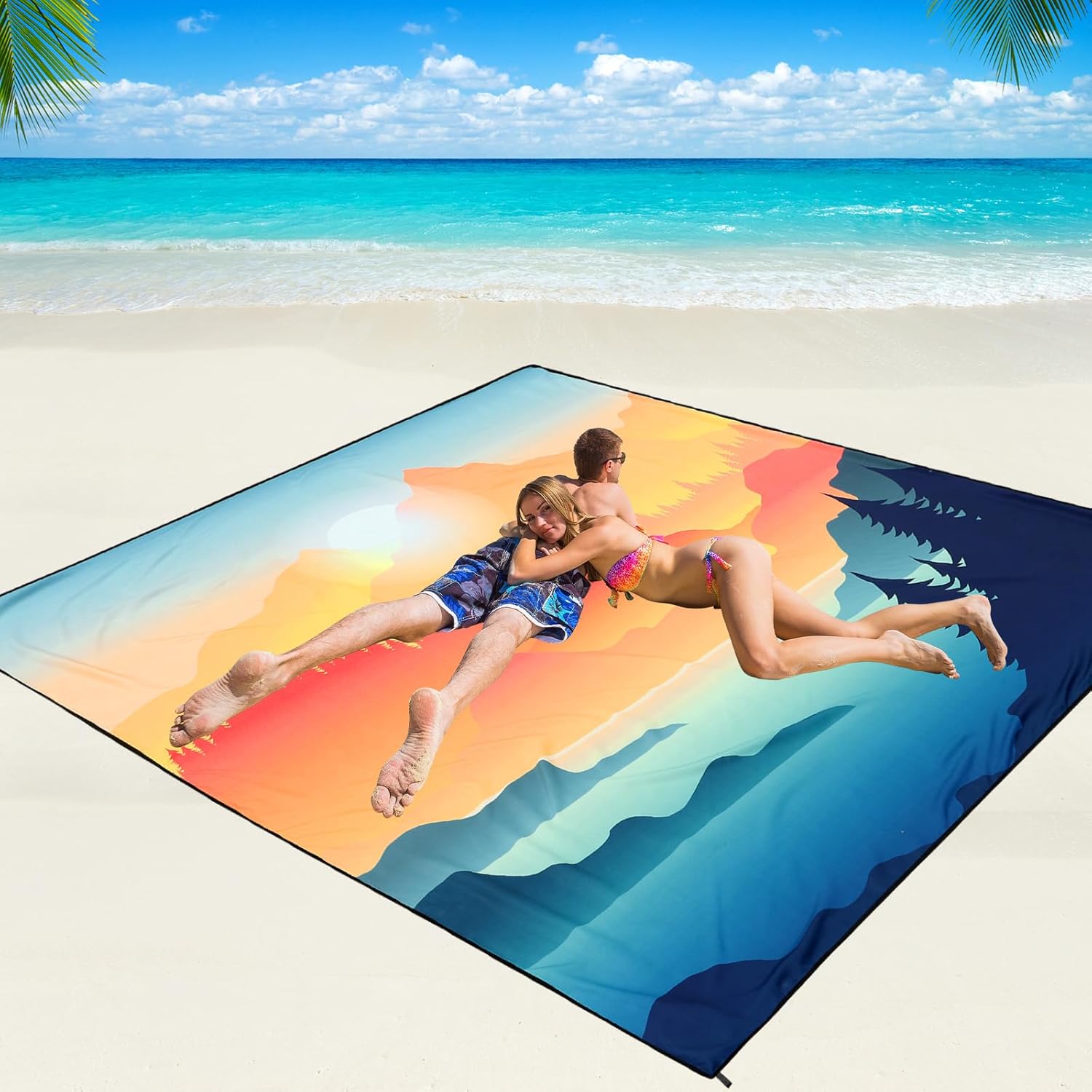 Beach Blanket Waterproof Sandproof Beach Mat