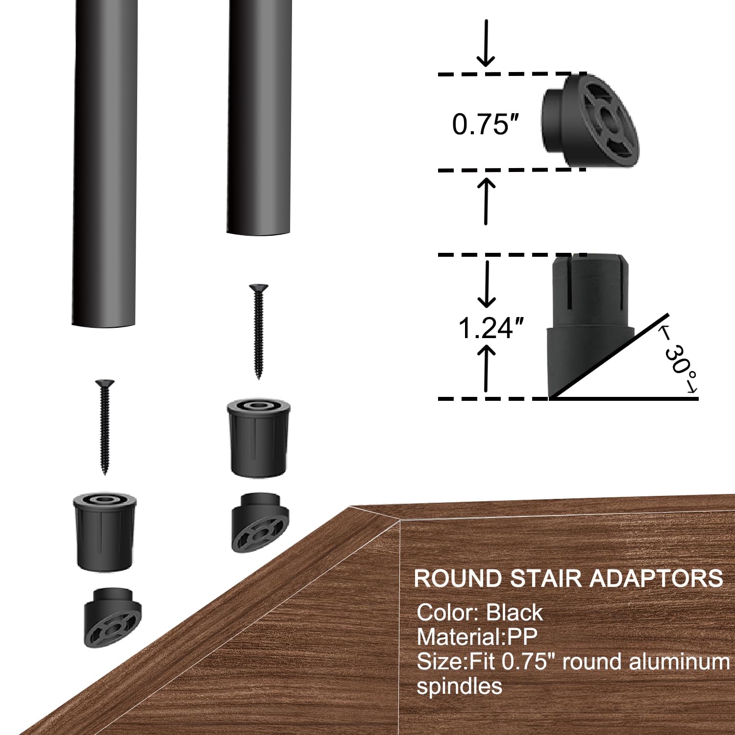 HYPERGIANT 105 Pack 26" Aluminum Deck Balusters