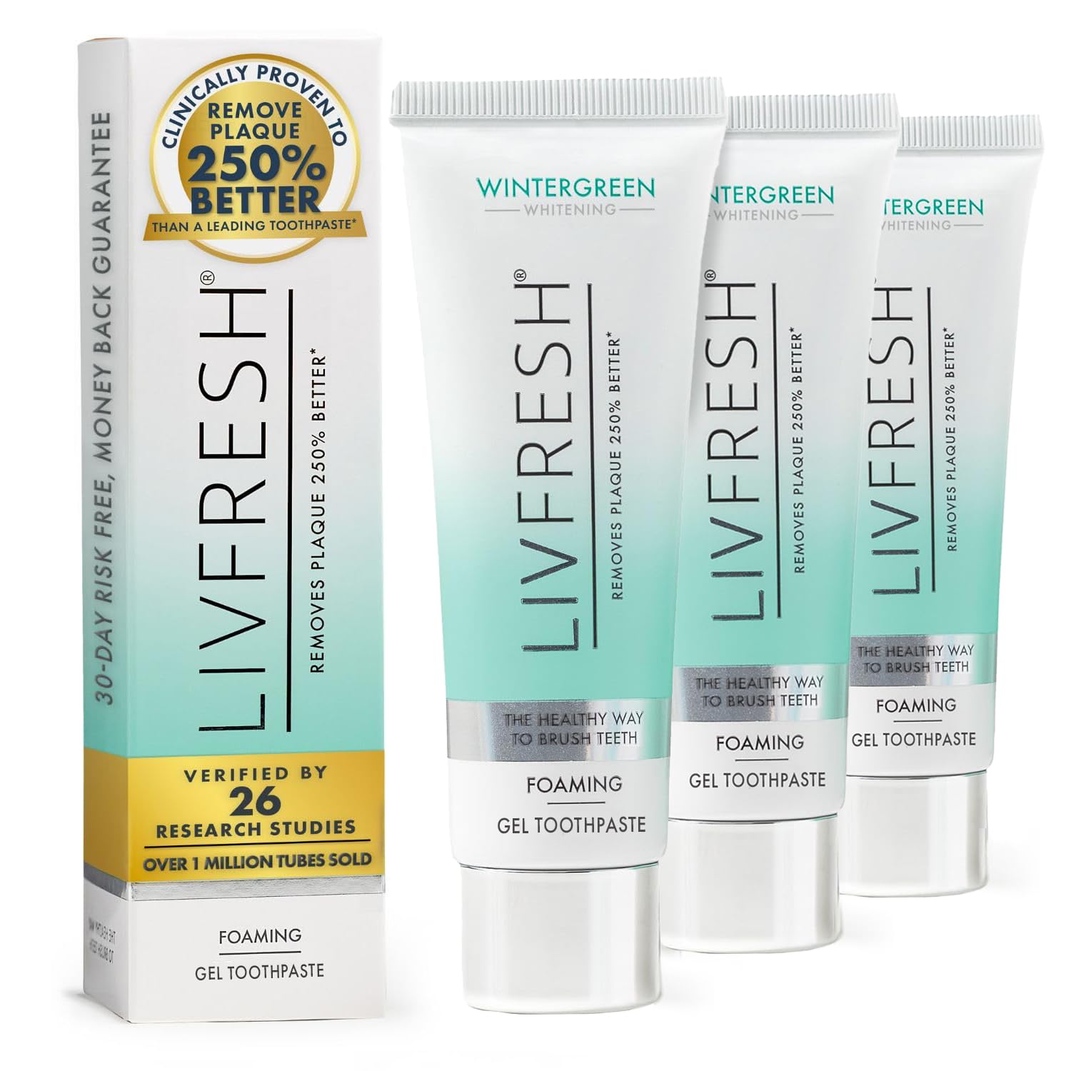 LIVFRESH Toothpaste Gel Clinically Proven to Remove