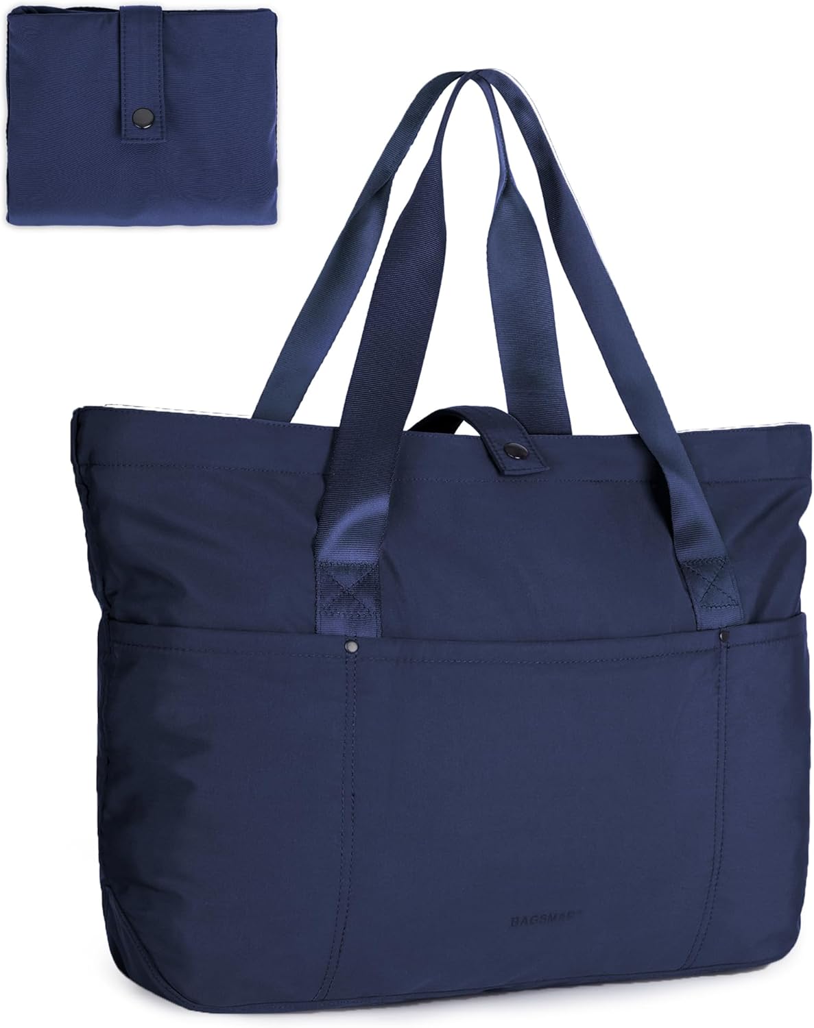 BAGSMART Foldable Tote Bag for Women – Large Travel & Work Handbag