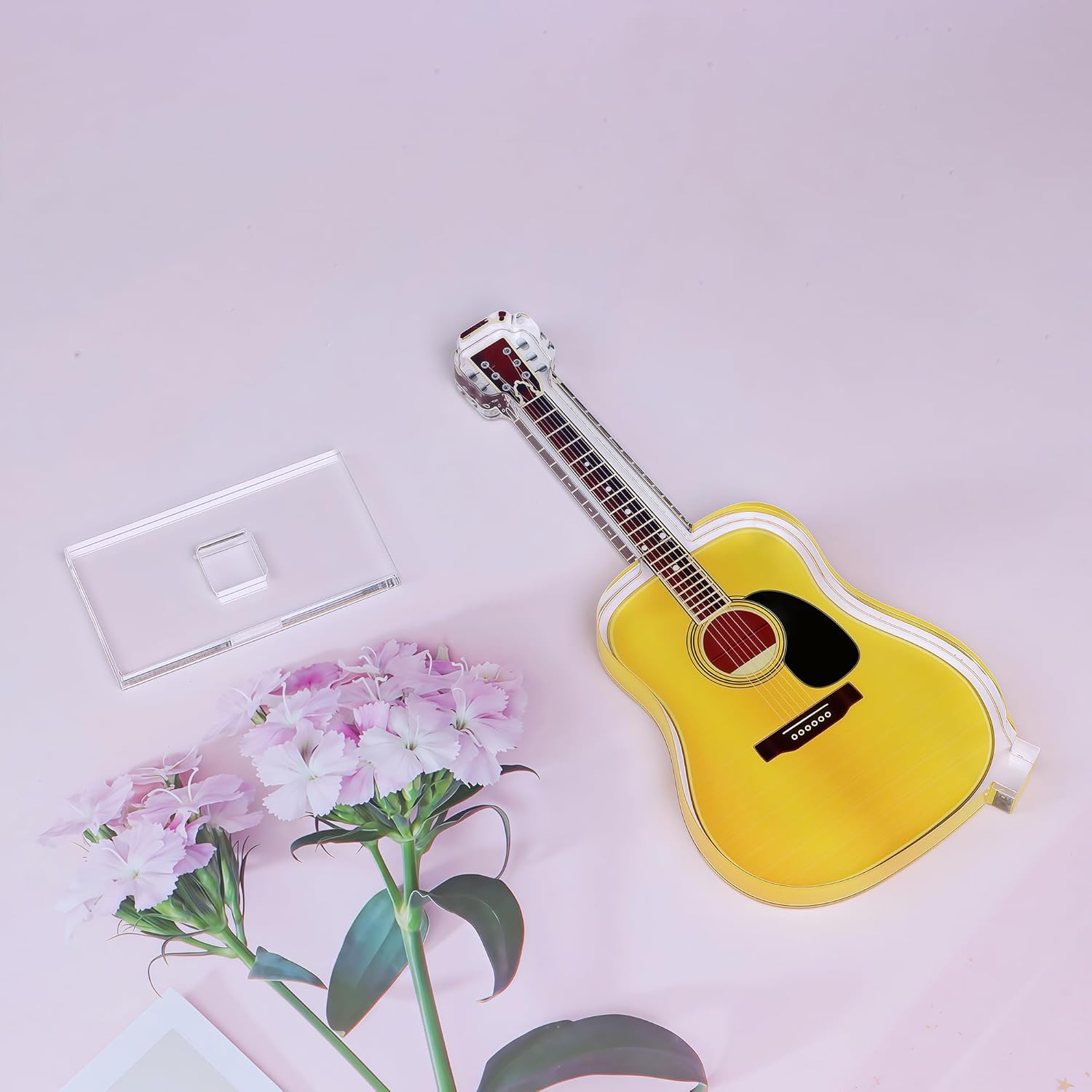 Acrylic Guitar Desk Decor for Music Room