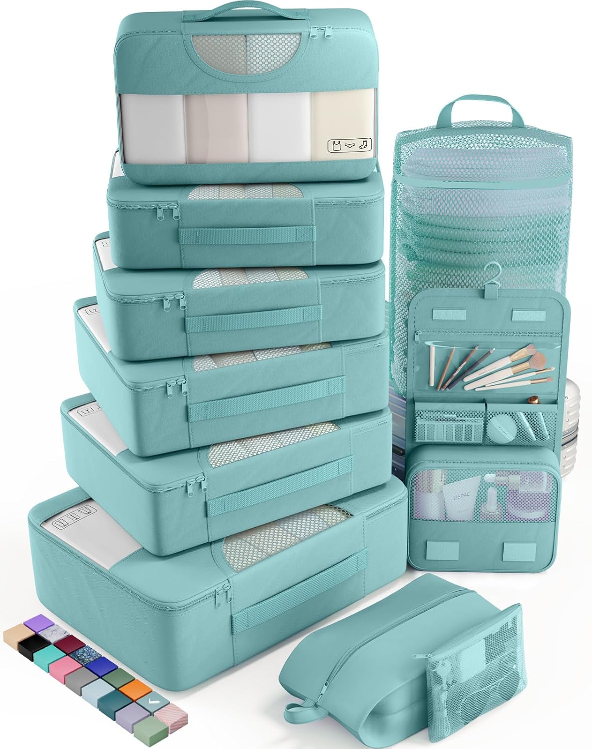 Veken Packing Cubes Set, Travel Luggage Organizers