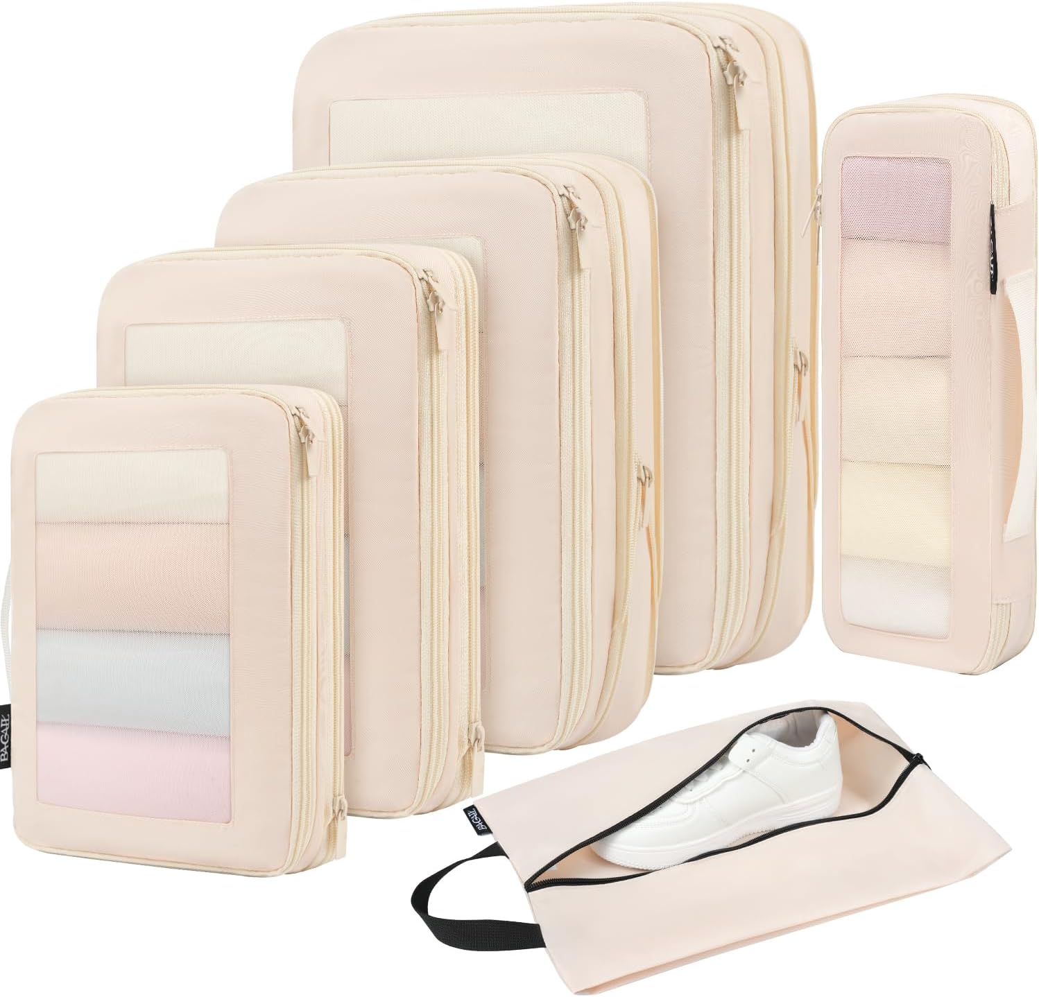 BAGAIL Compression Packing Cubes Travel Organizers