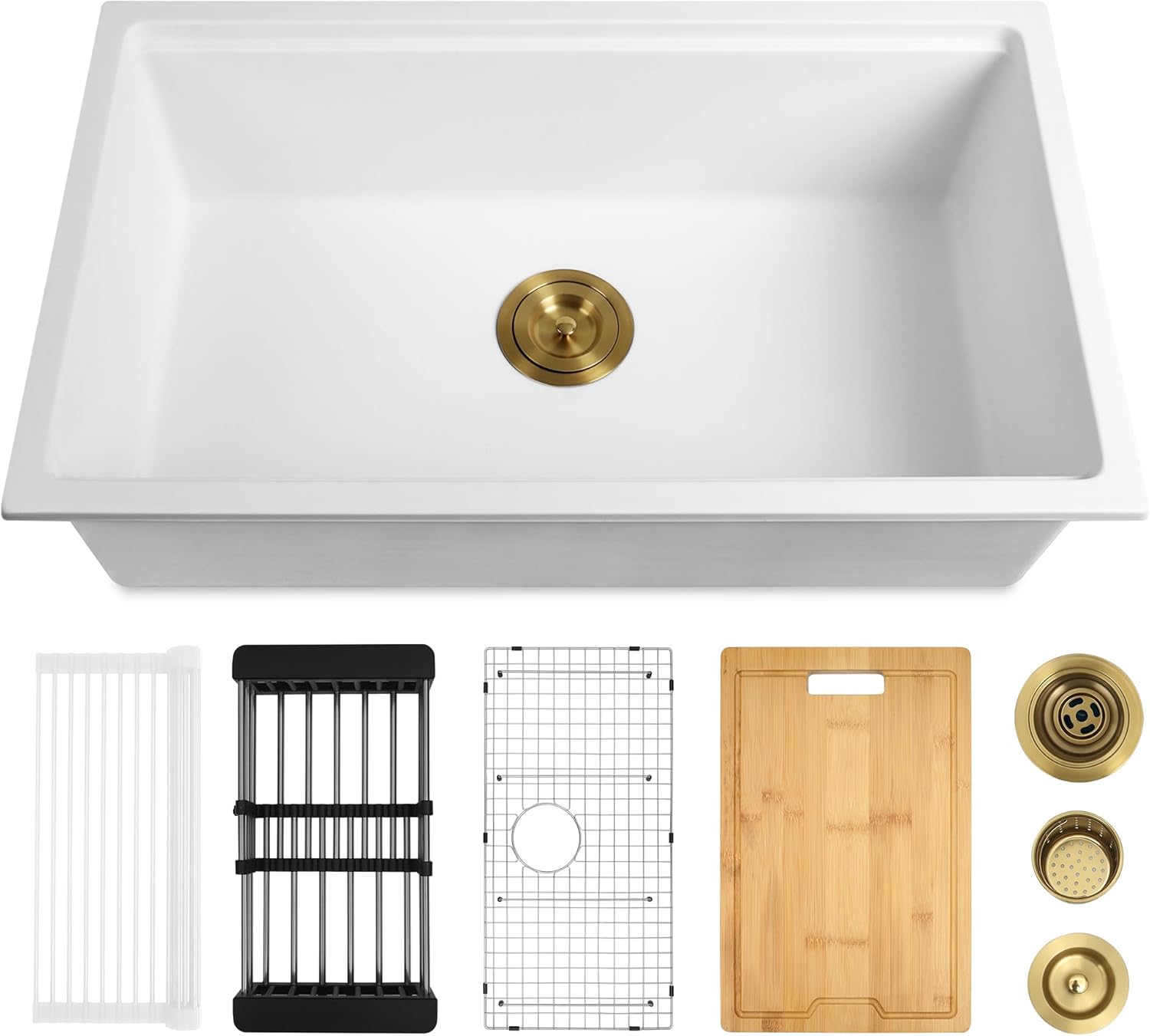 Quartz Composite Workstation Sink with Accessories