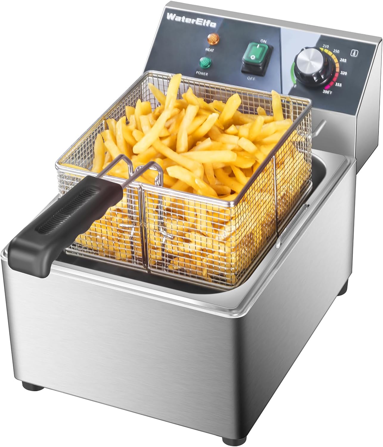 Electric Deep Fryer with Adjustable Temperature