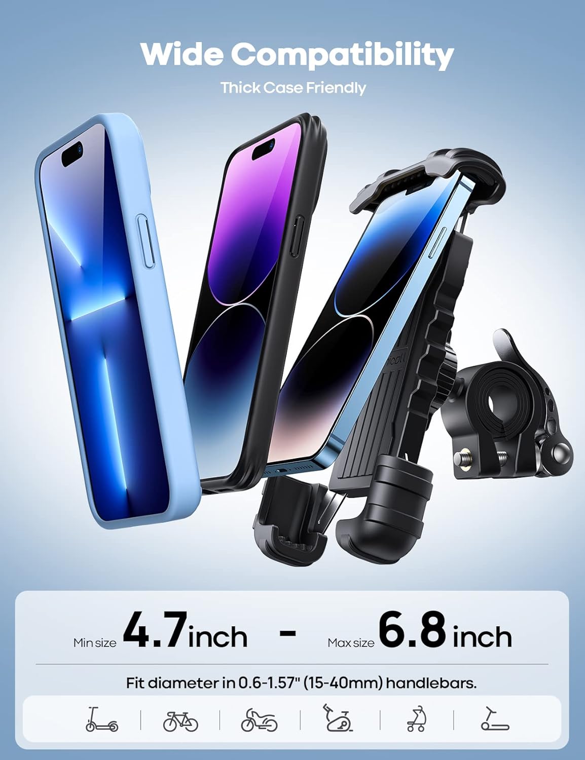 Lamicall Bike & Motorcycle Phone Holder