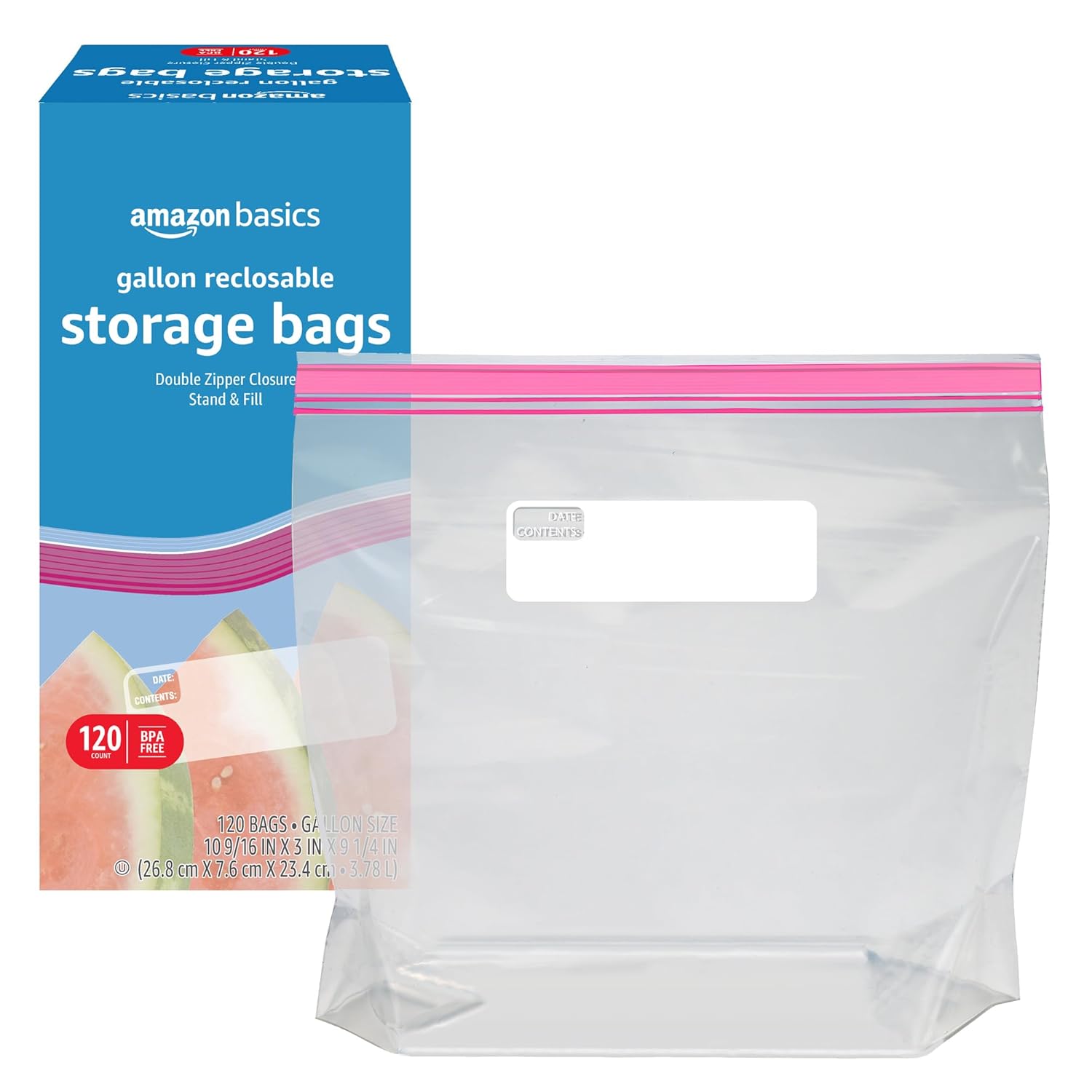 Amazon Basics Gallon Food Storage Bags