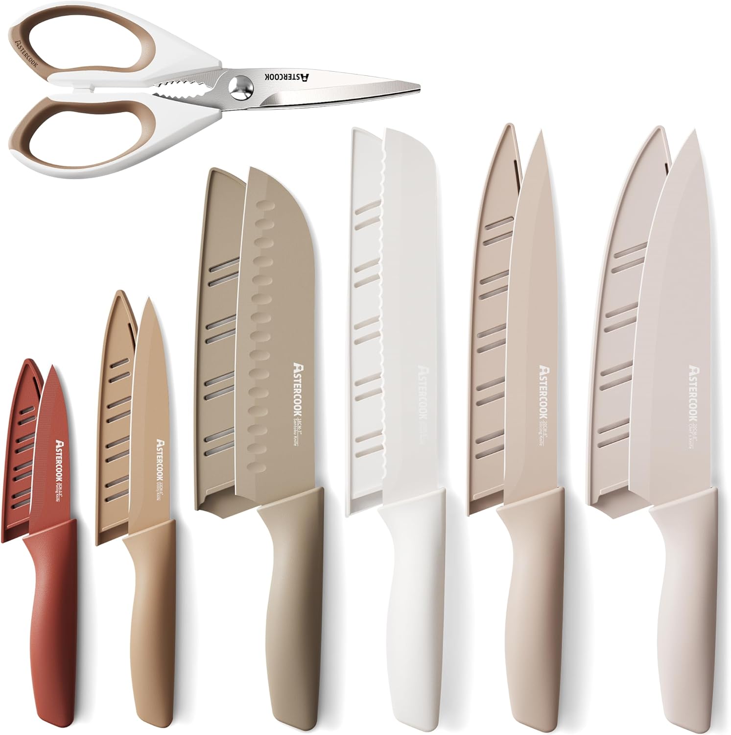 Astercook Kitchen Knife Set Stainless Steel