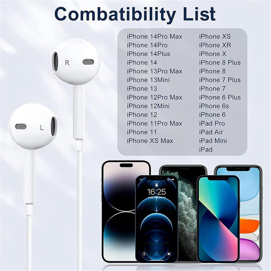 iPhone Headphones with Microphone and Controls