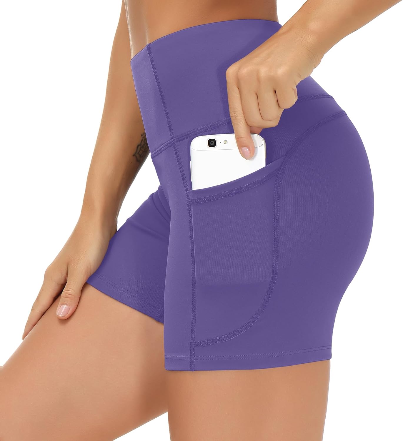 THE GYM Women's High-Waist Workout Shorts