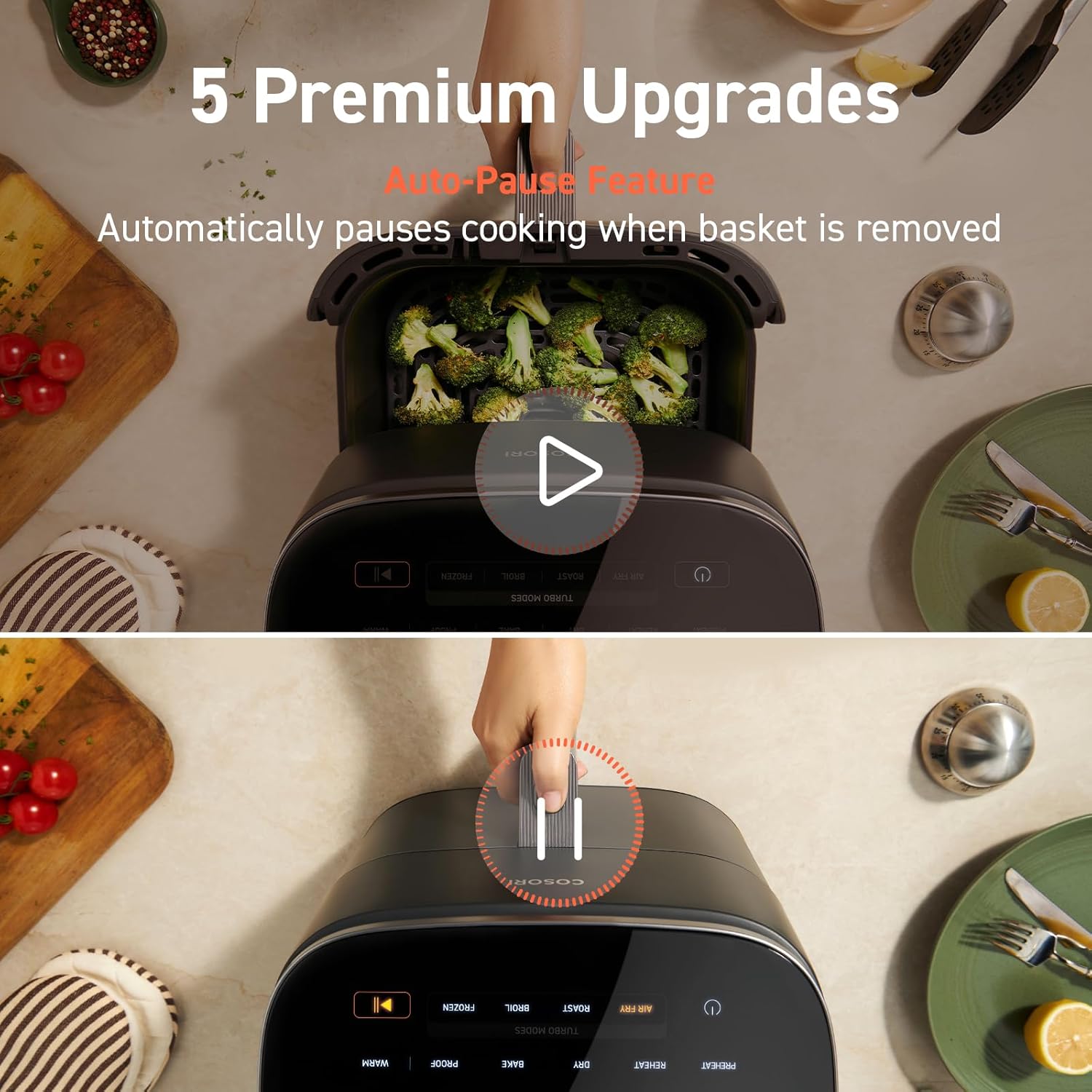 COSORI 6Qt Air Fryer 9-in-1 TurboBlaze